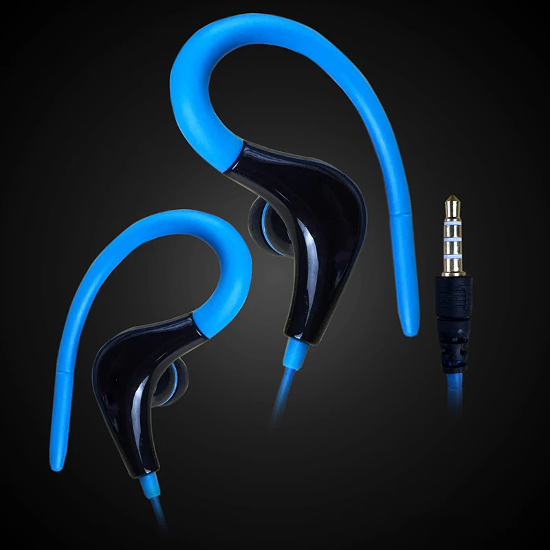 Ears Hanging Headphones in ear earhook Music Stereo Earphones Earpods Headset With Mic for Apple iPhone