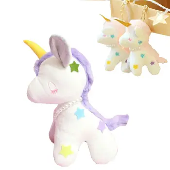 

ins hot plush unicor toys unicornio doll plush big wings key charm cute animal backpack bag accessories keychain toys for girl