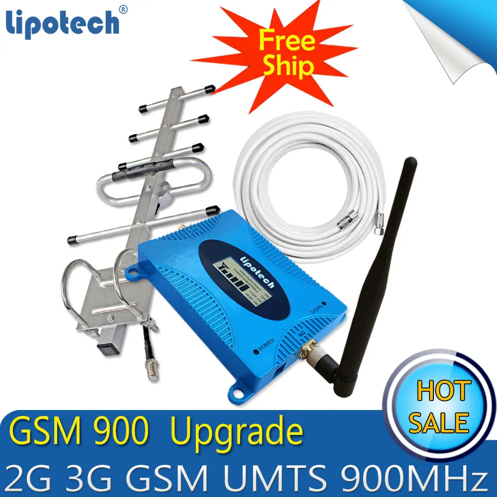 Pаспродажа Бесплатная доставка, обновленный GSM 900 МГц ретранслятор сигнала 2G Мобильный Сотовый усилитель сигнала GSM 900 Усилитель сотового телефона 3g на...