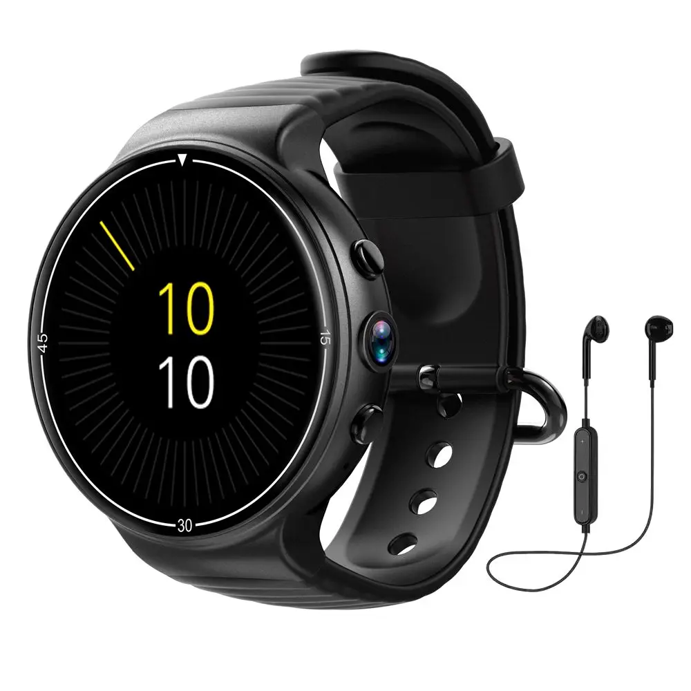 Новые 4G Смарт-часы Android 5,1 I8 AMOLED дисплей экран gps wifi Bluetooth smartwatch монитор сердечного ритма PK Z28 LEM X LEM7 I7 H5 - Цвет: black add headest