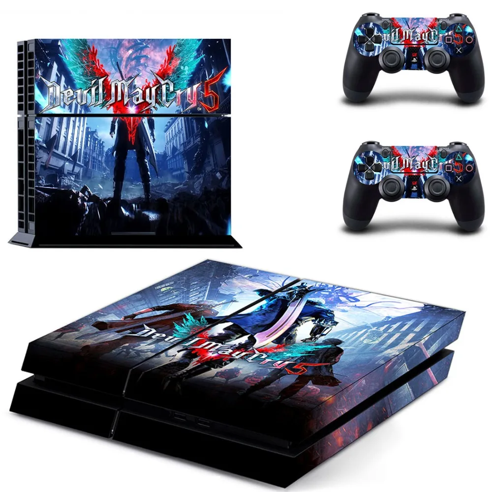 

Devil May Cry 5 PS4 Vinyl Skin Sticker Cover for Playstation 4 System Console and Two Controllers
