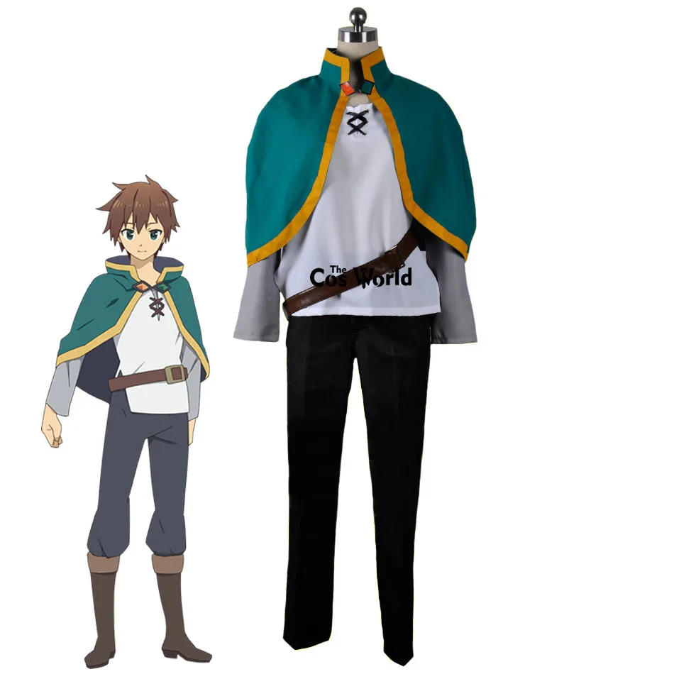 KonoSuba благословение Бога на этот чудесный мир Satou Kazuma плащ Униформа наряд аниме