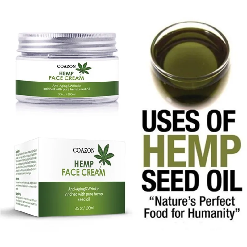

Hemp Oil 60ML Essence Face Cream Hyaluronic Acid Anti-aging Moisturizer Nourishing Collagen Essence Skin Care Cream DROP SHIP