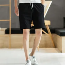 Летние мужские дышащие шорты мужские пляжные шорты с эластичной резинкой на талии плюс размер мужские s быстросохнущие платформа для катания шорты Homme черные