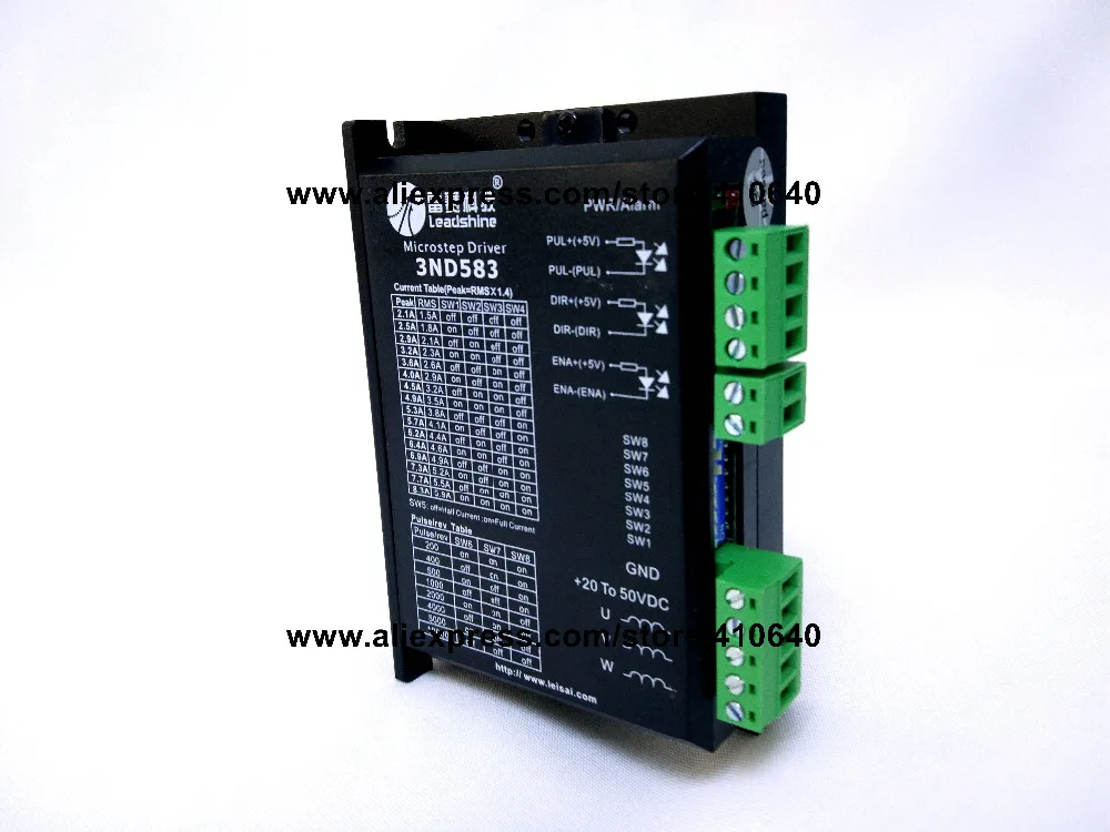 

Leadshine 3ND583 3 Phase Analog Stepper Drive Max 50 VDC / 8.3A suitable for fit nema 23 and 34 stepper motor