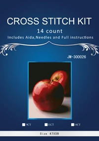 Набор для вышивания крестиком 14CT, Набор для вышивания крестиком, Набор для вышивания, аналогичный тусклый якорь, красные яблоки
