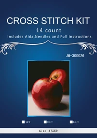 

Counted Cross Stitch 14CT Cross Stitch Set Cross-stitch Kit Embroidery Needlework SIMILAR dim anchor Red apples