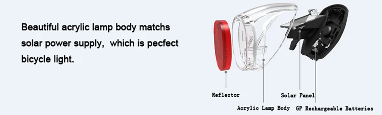 Clearance Smart Solar Bike Light Rear Rechargeable Solar Bicycle Light Tail LED Flashlight Cycling Lamp 3 Clearance Smart Solar Bike Light Rear Rechargeable Solar Bicycle Light Tail LED Flashlight Cycling Lamp 3