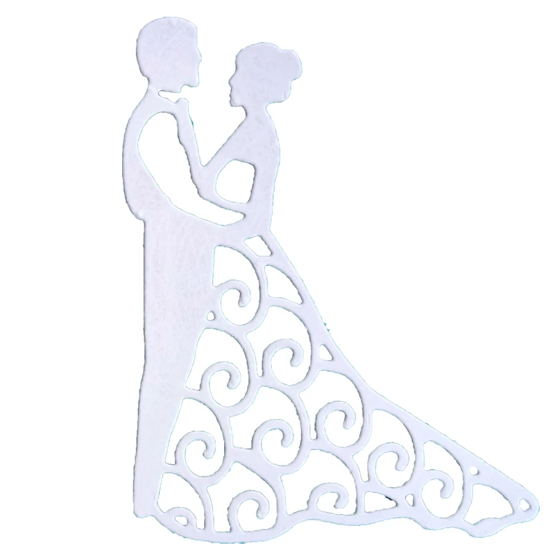 

Wedding Lace Couples Frame Metal Cutting Dies Stencil Scrapbooking Photo Album Decor Paper Card Making Decor DIY Embossing Craft