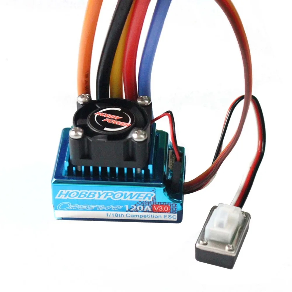 HP 120A V3.0 Sensored Brushless ESC 2-3S 6V//7.4V 5A for 1//8 1//10 RC Sport Cars