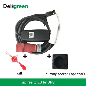 

32A Type1 Mode1 EVSE Controller Box Portable j1772 Open EVSE Car Charger Blue Red Cee Connector With Socket Holder