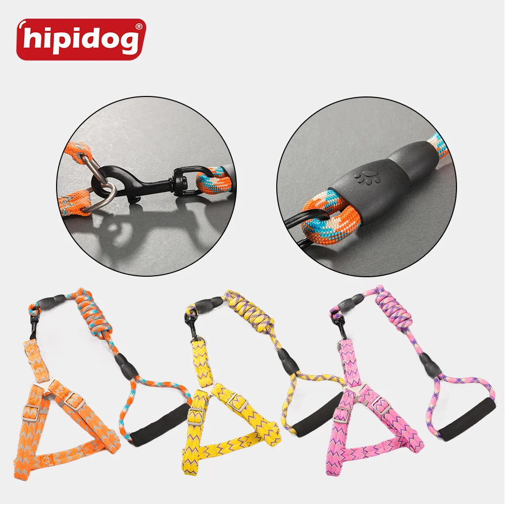 

Sturdy and Durable Nylon Pet Large Dog Leashes Harnesses Set for Small Medium Large Dog Breed Adjustable Harness Leashes Pet Set