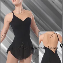 Black ice skating dress дешевые черный катание dress горячие продажи пользовательских коньках dress женщины дешевые ice skating dress