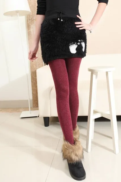 Ygyeeg New Women Sparkling Warm Tights Dot Design Thick Soft Cotton