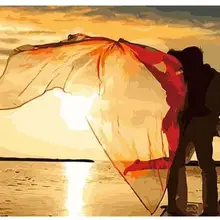 21059 летняя Романтика-краска комплекты номеров для взрослых DIY