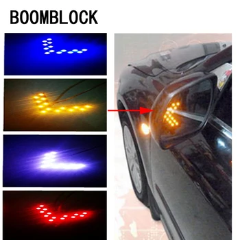

BOOMBLOCK 2pcs/set Car Mirror Turning H7 LED Lights For Mercedes W204 W210 AMG Benz Bmw E36 E90 E60 Fiat 500 Volvo S80