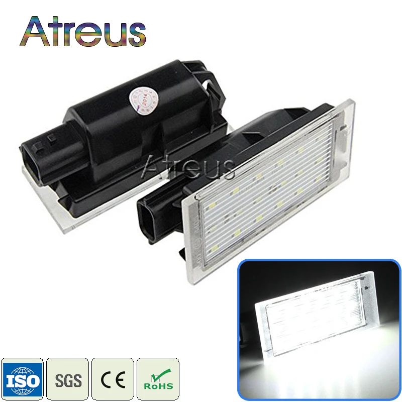 2X Car LED License Plate Light 12V SMD3528 Number Plate Lamp For Renault Megane 2 Clio Laguna 2 Megane 3 Twingo Master Vel Satis