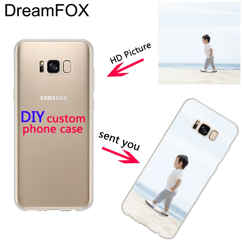 DREAMFOX Custom DIY Print Photo Soft TPU Phone Case For Samsung Galaxy Note 3 4 5 8 S5 S6 S7 S8 S9 Edge Plus Grand Prime |