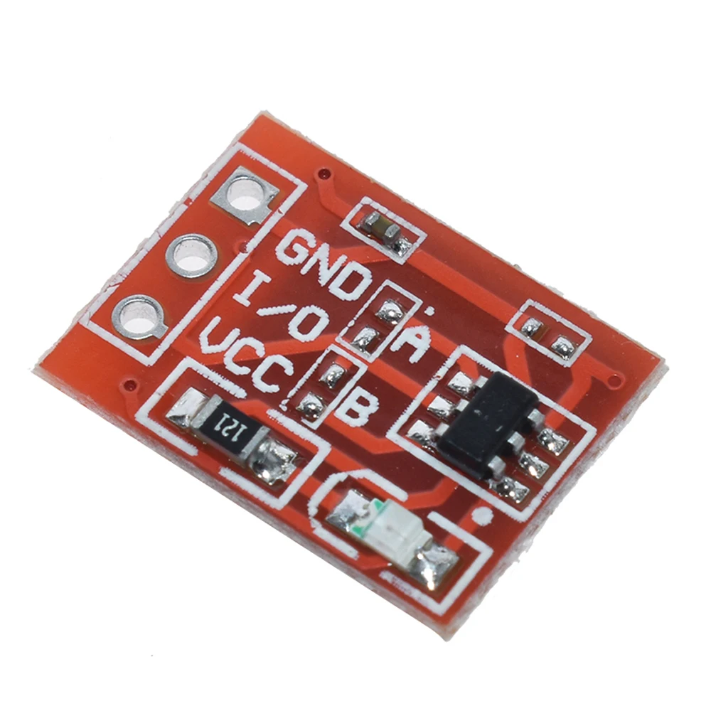 

5PCS/LOT TTP223 Touch button Module Capacitor type Single Channel Self Locking Touch switch sensor