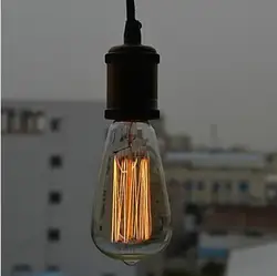Ретро Лофт Стиль edison Винтаж промышленный подвесной светильник with1light, E27 Лампа включена, для бара дома освещения, люстры е pendentes