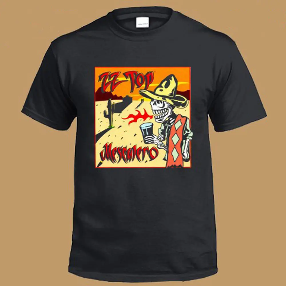 ZZ Top Mescalero Hard Rock Band Legend Men's Black T Shirt S XL Free