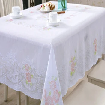 

PVC Tablecloth Rectangle Table Cover Oil-proof Waterproof Stain-resistant Mildew-proof Kitchen Parties BBQ's 137x180cm