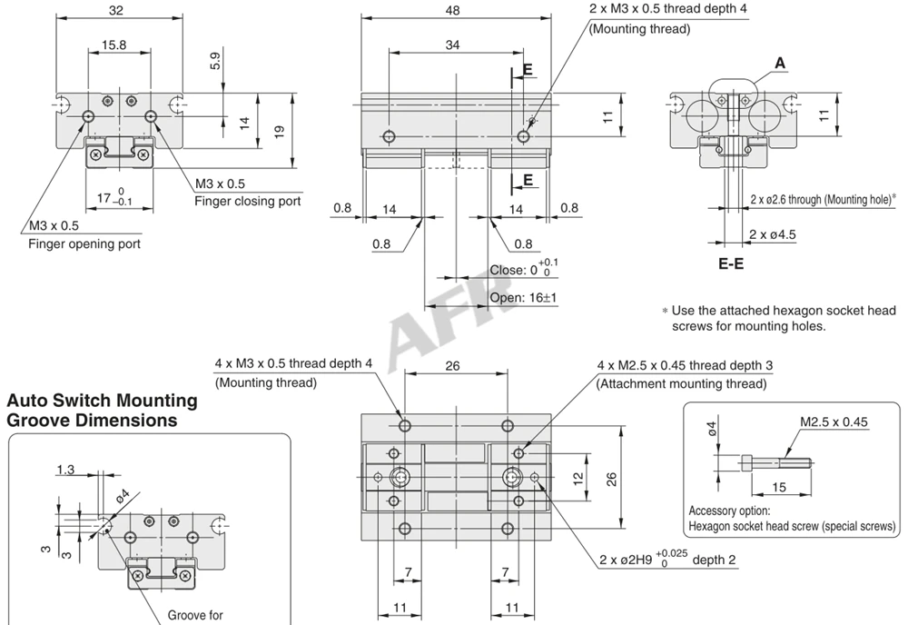 Perfil 8 12 16 MHF2-8D 20mm air