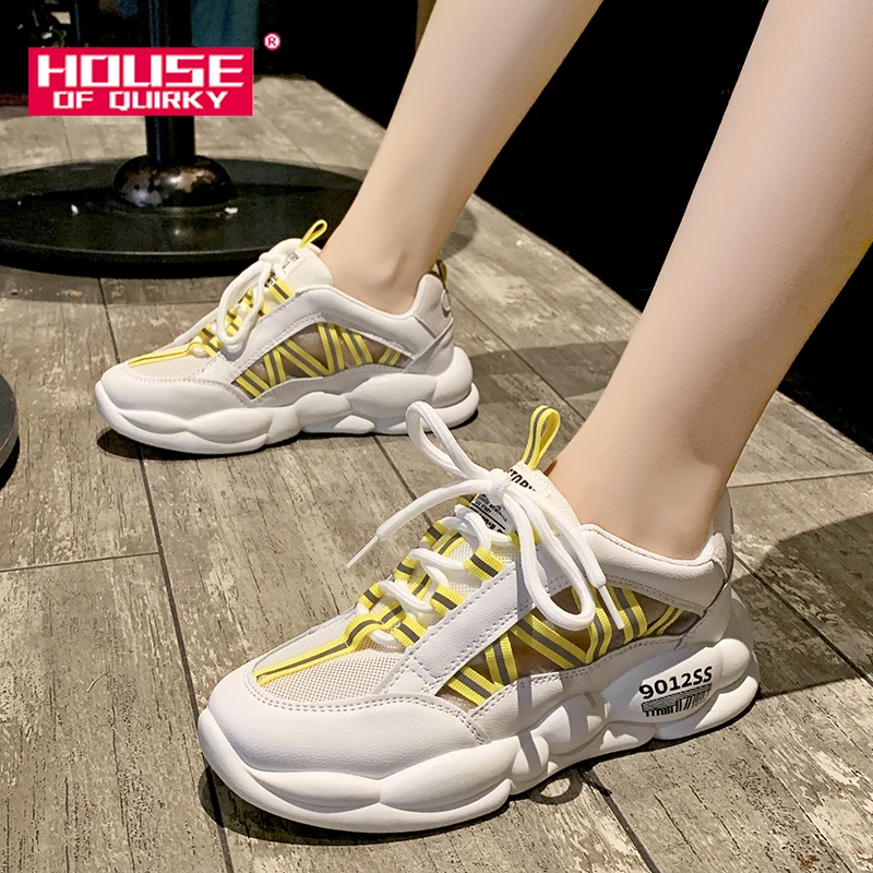 

Spring Women Vulcanized Shoes Breathable Round Head Flats Sport Shoes Woman Mesh Running Shoes Ladies Casual Sneakers 2019 New