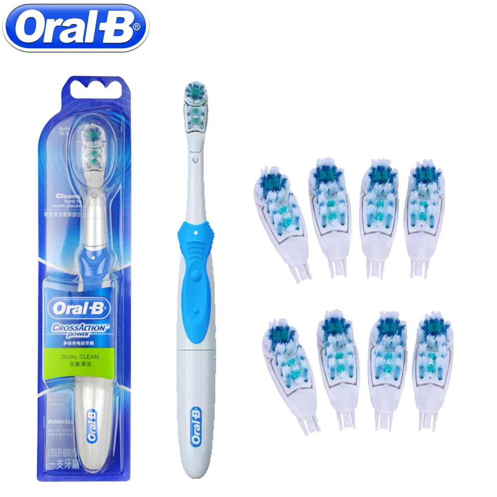 Oral B Cross Action Electric Toothbrush Teeth Whitening Tooth Brush Electric Brush Non-Rechargeable Battery Powered Oral B Cross Action Electric Toothbrush Teeth Whitening Tooth Brush Electric Brush Non-Rechargeable Battery Powered