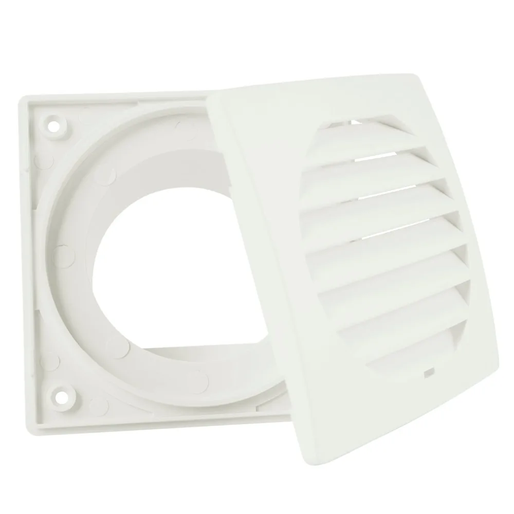 Home Air Vent Grille Ventilation ABS Louver Cover Vents with Anti-Backwatering Baffle for Bathroom Toilet Office Ventilation new