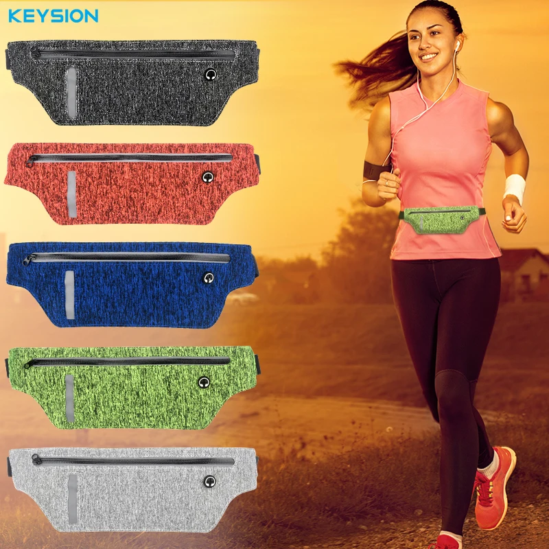 KEYSION 5.8'' Universal Waterproof Running Sport Belt Bag Pouch For iPhone 6 6s 7 Plus Samsung Galaxy S8 S7 Egde Phone Bags Case