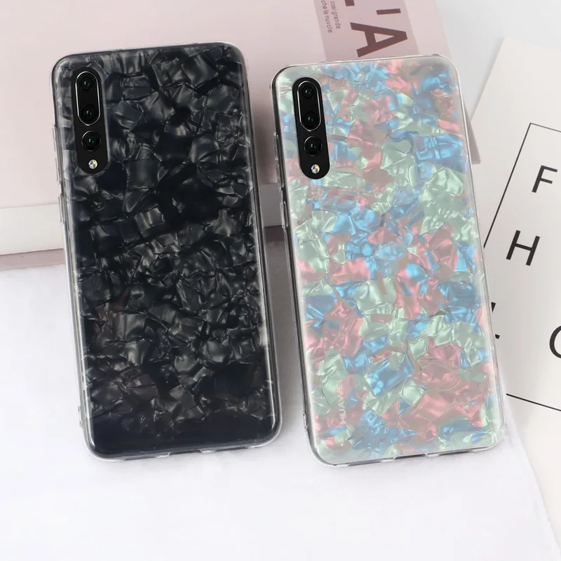 

YISHANGOU Conch Shell Phone Case For Huawei P20 Lite NOVA 3E Lovely Cases Hard Acrylic Back Cover For Huawei P20 Pro Coque P20
