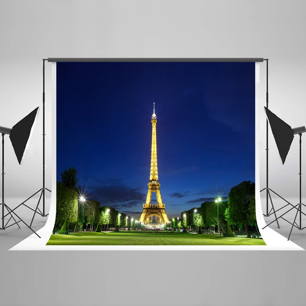 Фотофоны VinylBDS с изображением Эйфелевой башни 5 х7 футов сделанные на заказ фоны