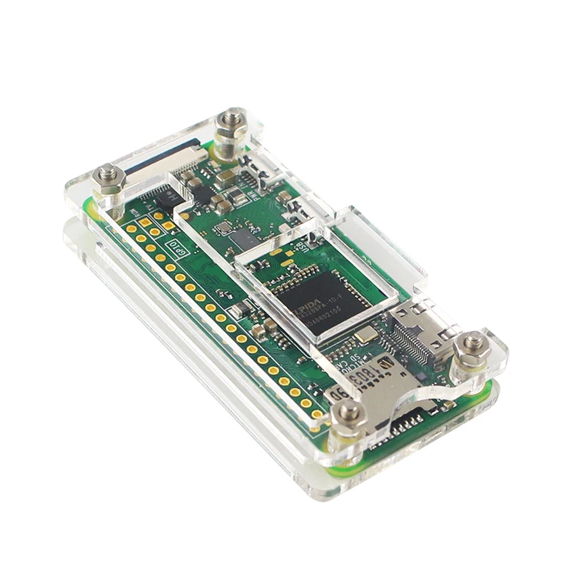 Стартовый набор Raspberry Pi Zero W + акриловый чехол заголовок GPIO радиатор блок питания
