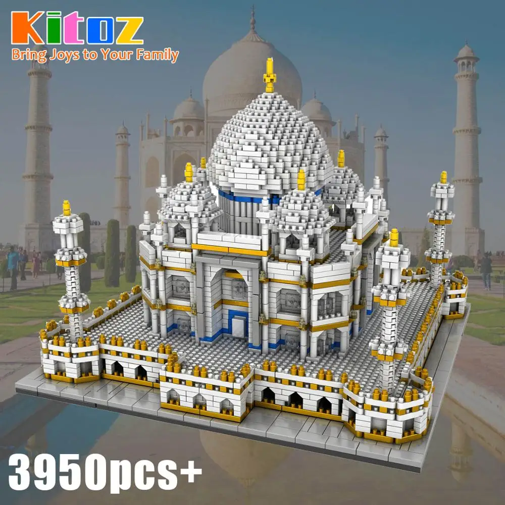 

Nano Size Block Indian Taj Mahal Building Kit World Architecture Model Miniature Creator Expert Diamond Mini Brick Toy for Kids