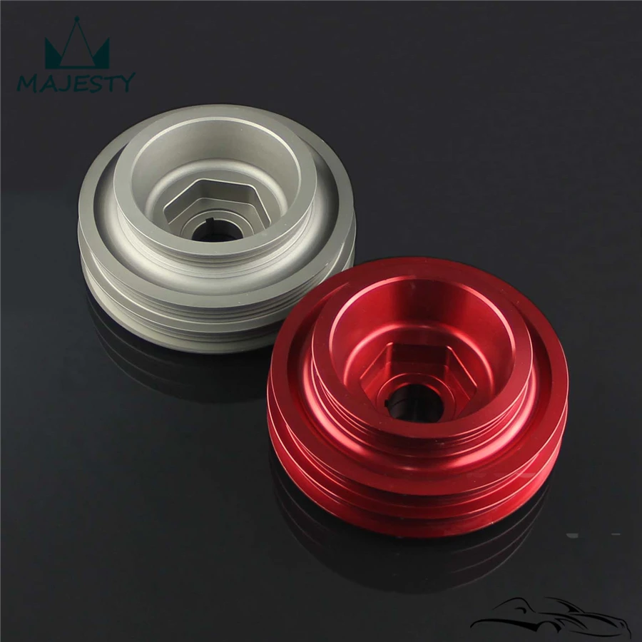 Light Weight Aluminum Crankshaft Crank Pulley For 99 00 C**ivic Si 94