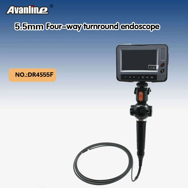 4 Way Direction Inspection Camera Borescope OD 5.5mm Endoscope 4.3''LCD