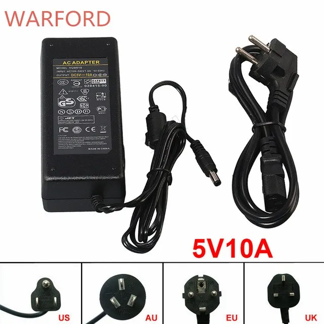 

Free shipping output DC 5V 10A LED Power Supply 50W led power adapter use for DC5V WS2812B LPD8806 WS2811 2801 LED Strip
