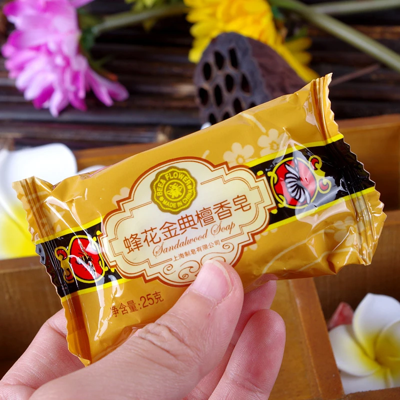 Jabones Para Regalar пчела и цветок китайский бренд сандалового дерева мыло ручной работы масла Управление отбеливание Глубокая очистка рук лица