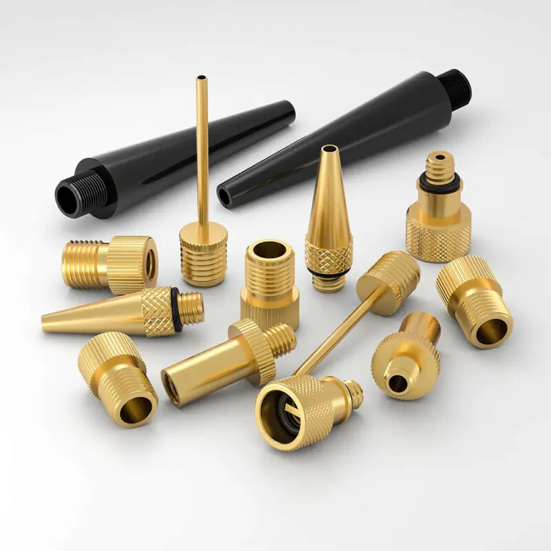 24pcs Valve Adapters Bike Tire Air Nozzles Inflator Connector Parts Accessory
