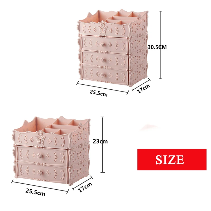 Пластик ящик для косметики контейнер органайзер для косметики для хранения составляют украшения ногтей держатель Главная Desktop Sundry чехол для хранения