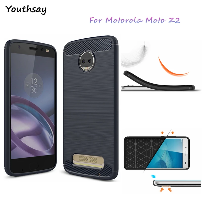 Чехол Youthsay для Motorola Moto Z2 мягкий чехол из ТПУ телефона 5 дюймов | Мобильные телефоны