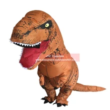 Inflatable T REX font b Costumes b font Dinosaur Fancy Dress for Adult Kid Men font