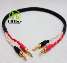 HIFI Cable Surround Center Speaker With Japan origin Canare Cable American Budweiser Banana Plug DIY speaker cable 0.5M-3M
