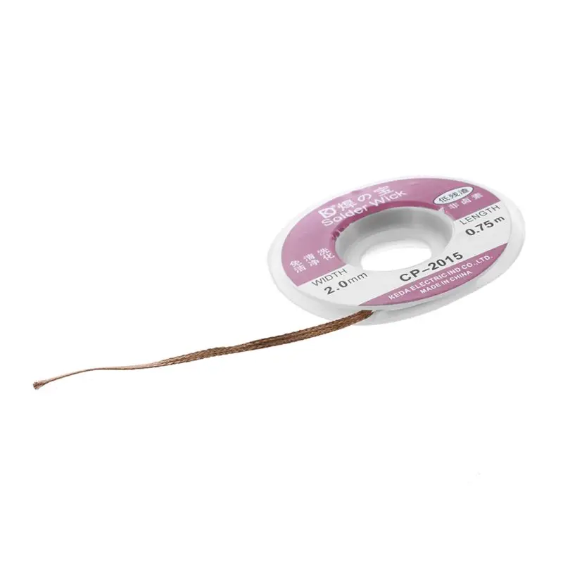 

Desoldering braid 2mm * 0.75m Pump Iron Welding Electronic Welding