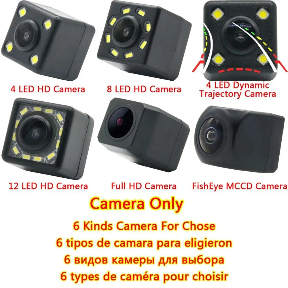 Dynamic Trajectory Rear View Camera For Hyundai Santa Fe SantaFe IX25 Azera Creta Carens Backup Parking Mirror Monitor - Название цвета: Camera Only