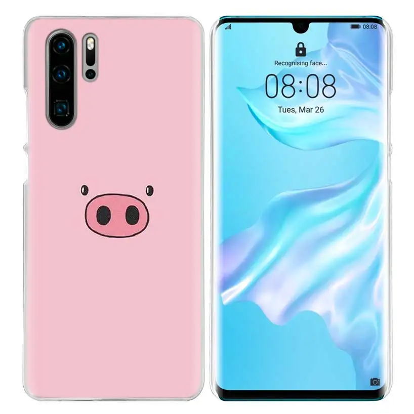 09 Милый розовый чехол Kawai Pig Для huawei P20 P30 P Smart Nova 4 3i P10 P9 P8 mate 10 20 lite Pro Mini жесткий чехол для телефона из ПК - Цвет: 09