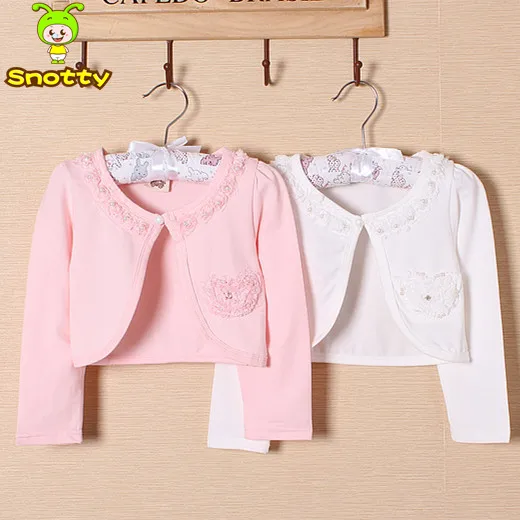 Kids christmas sweaters girls pink lace cute girls shrug sweater 2 8