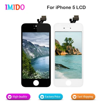 

10PCS/LOT Brand New No Dead Pixel All Tested AAA Quality Screen For iPhone 5 LCD Test One By One Fast Shipping