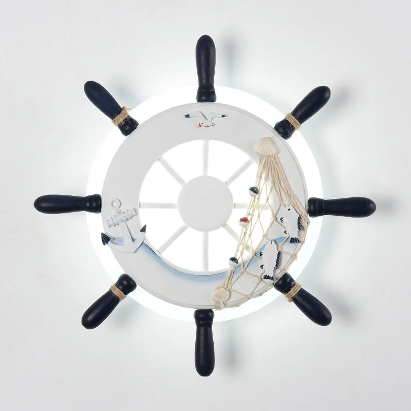 18 Вт Средиземноморский Морской декоративный настенный прикроватный светильник 3 светильник с регулируемой яркостью светодиодный настенный светильник для детской спальни гостиной